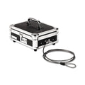 Combination Locking Cash Box, Black/Chrome