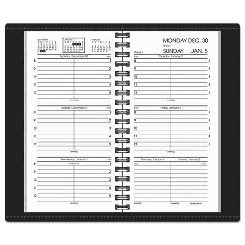 Compact Weekly Appointment Book, 3 1/4" X 6 1/4", 2025