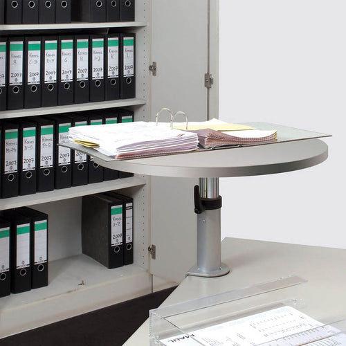 Deluxe Adjustable Clamp-On Lectern, Gray