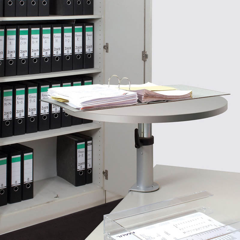 Deluxe Adjustable Clamp-On Lectern, Gray