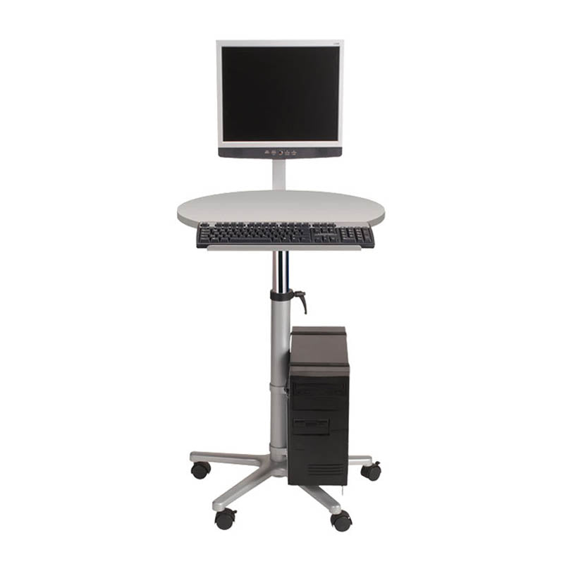 Deluxe Adjustable PC Lectern, Gray