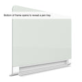 Deluxe Magnetic Dry-Erase Glass Boards w/ Hideaway Tray