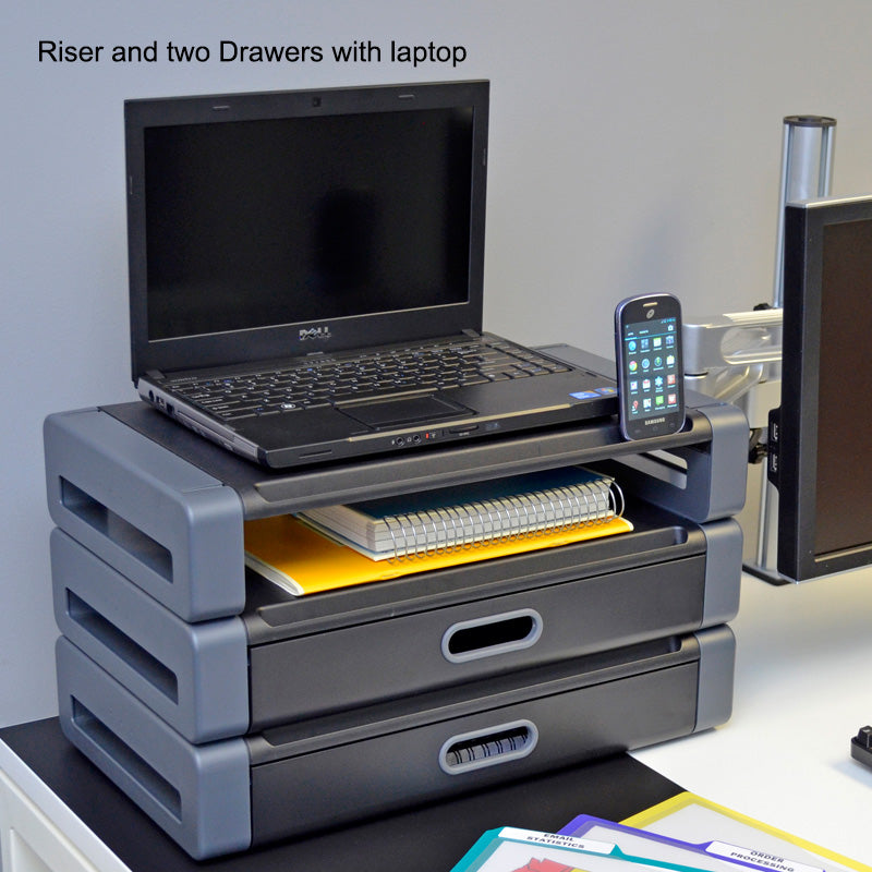 Deluxe Stacking Riser & Drawer Combinations – Ultimate Office
