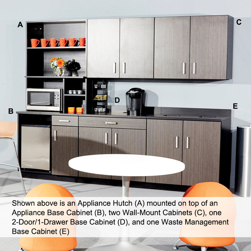 Deluxe Wall-Mount Hospitality Cabinet
