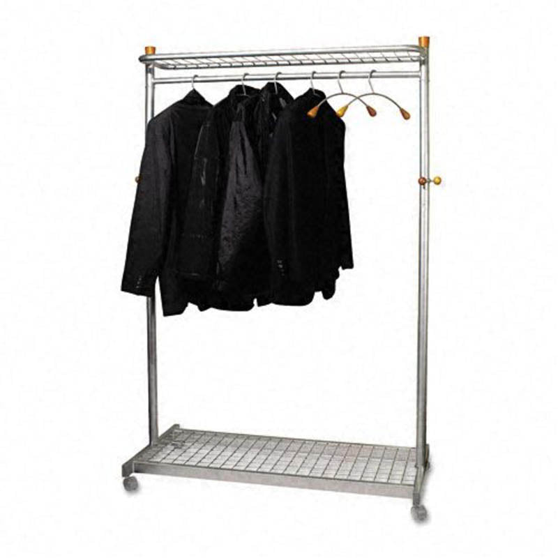 4-way garment rack with 4-16 straight arms rect tubing - black 4-way garment rack with 4-16 straight arms rect tubing - black