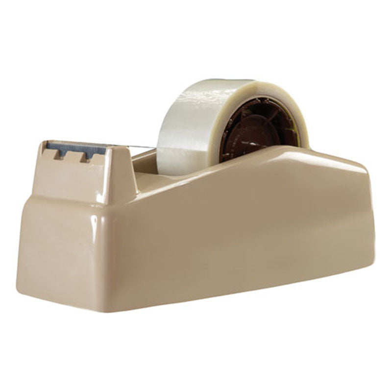 Dual-Roll Tape Dispenser, 3" Core, Beige