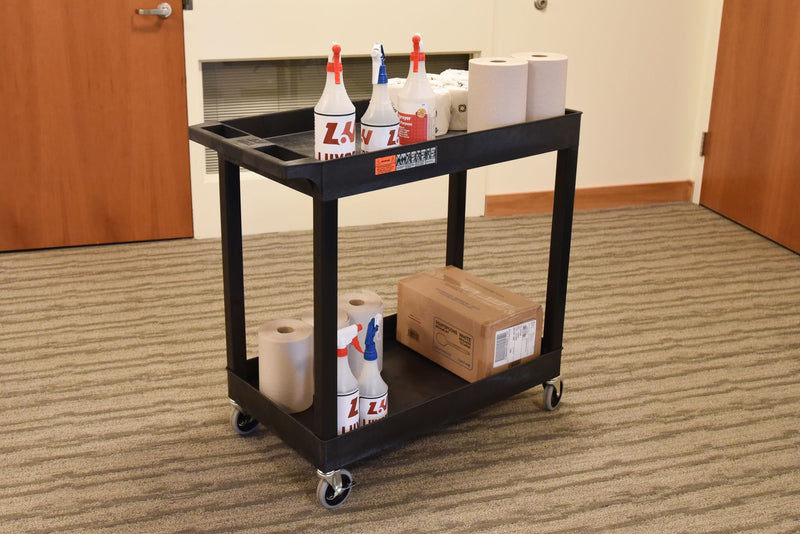 32" X 18" Tub Cart - Two Shelves