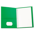 Economy Twin-Pocket Folder w/ Prong Fastener, Letter, Box of 25