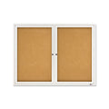 Enclosed Indoor Cork Bulletin Board w/ Doors