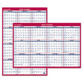 Erasable Vertical/Horizontal Wall Planner, Blue/Red, 2025
