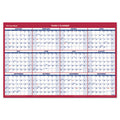 Erasable Vertical/Horizontal Wall Planner, Blue/Red, 2025