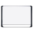 Euro Porcelain Magnetic Whiteboards, Aluminum & Black