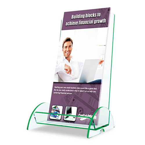 Euro-Style 1-Pocket Countertop Brochure Holder