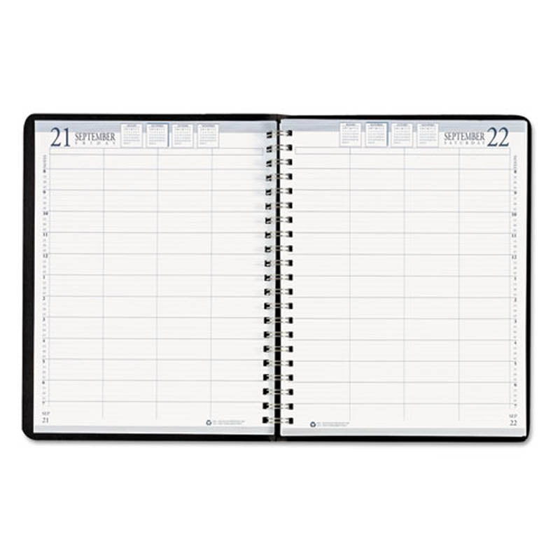 Executive Hardcover 4-Person Group Practice Appt. Book, 8" X 11", Black, 2025
