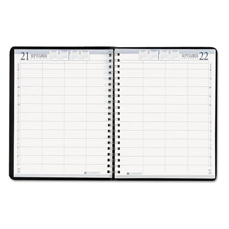 Executive Hardcover 4-Person Group Practice Appt. Book, 8" X 11", Black, 2024