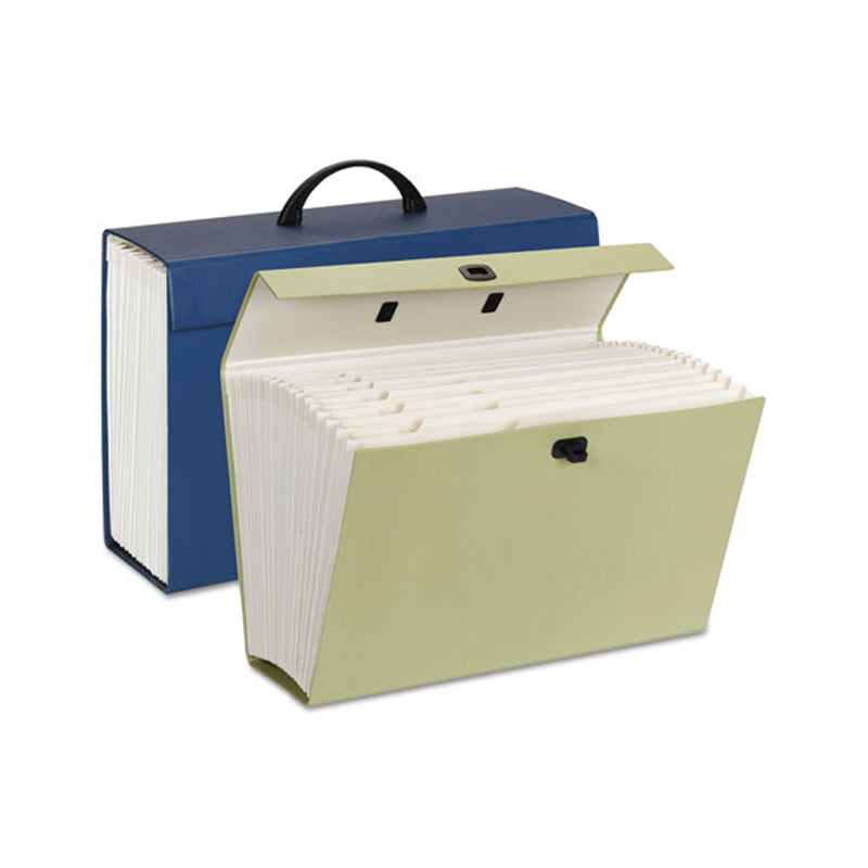 Expanding File Box w/ Latch Closure Carry Handle Ultimate Office
