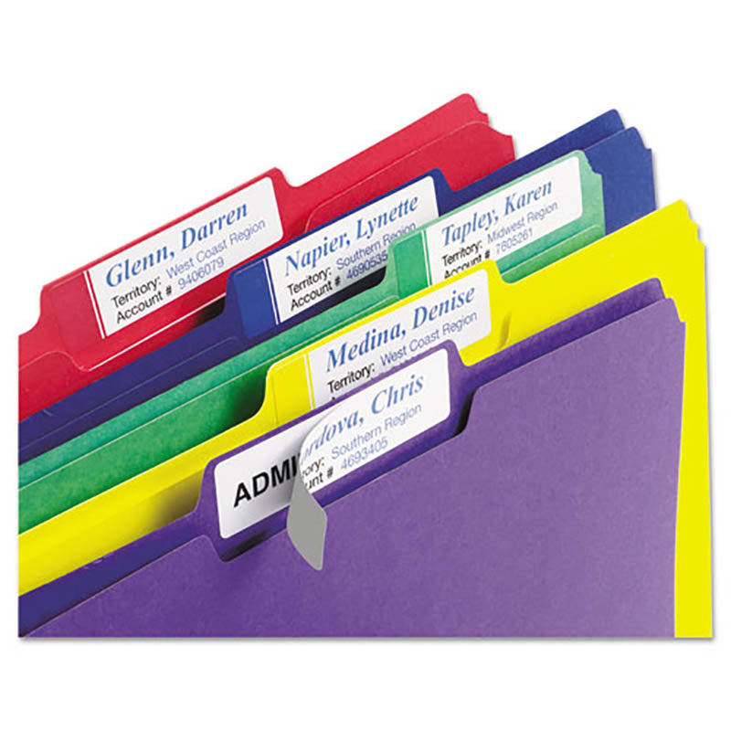 Extra-Large File Folder Labels w/ TrueBlock450/ct | Ultimate Office