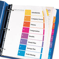 Extra-Wide Ready Index Dividers w/ Multicolor Tabs, 8-Tab, Letter (set of 8)