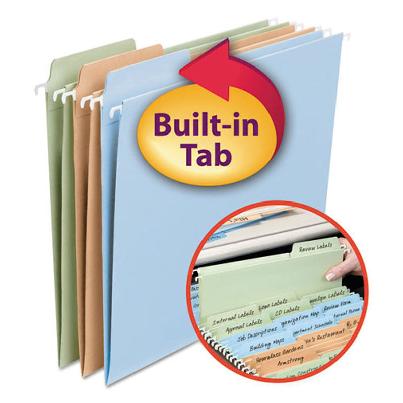 Fastab Hanging File Folders, 3rd-Cut