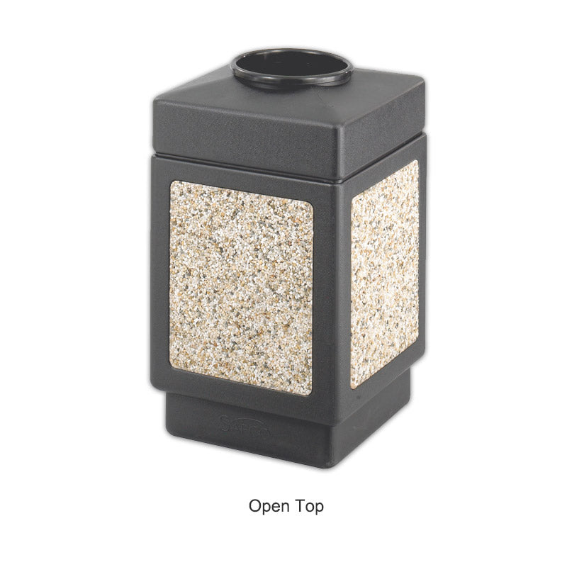 Faux Gravel Indoor/Outdoor Trash Can