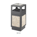 Faux Gravel Indoor/Outdoor Trash Can