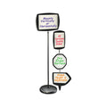 Floor Stand Dry-Erase Sign Holder, Black Frame (3 models)