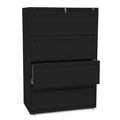 Four-Drawer Heavy-Duty Lateral File Cabinet, 36"w x 19 1/4"d x 53 1/4"h