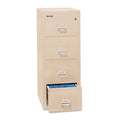 Four-Drawer Letter Insulated Vertical File Cabinet, 17 3/4"w x 31 9/16"d x 52 3/4"h