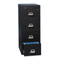 Four-Drawer Letter Insulated Vertical File Cabinet, 17 3/4"w x 31 9/16"d x 52 3/4"h
