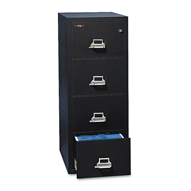 Four-Drawer Letter Insulated Vertical File Cabinet, 17 3/4"w x 31 9/16"d x 52 3/4"h