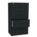 Four-Drawer Recessed Handle Lateral File Cabinet, 30"w x 19 1/4"d x 53 1/4"h