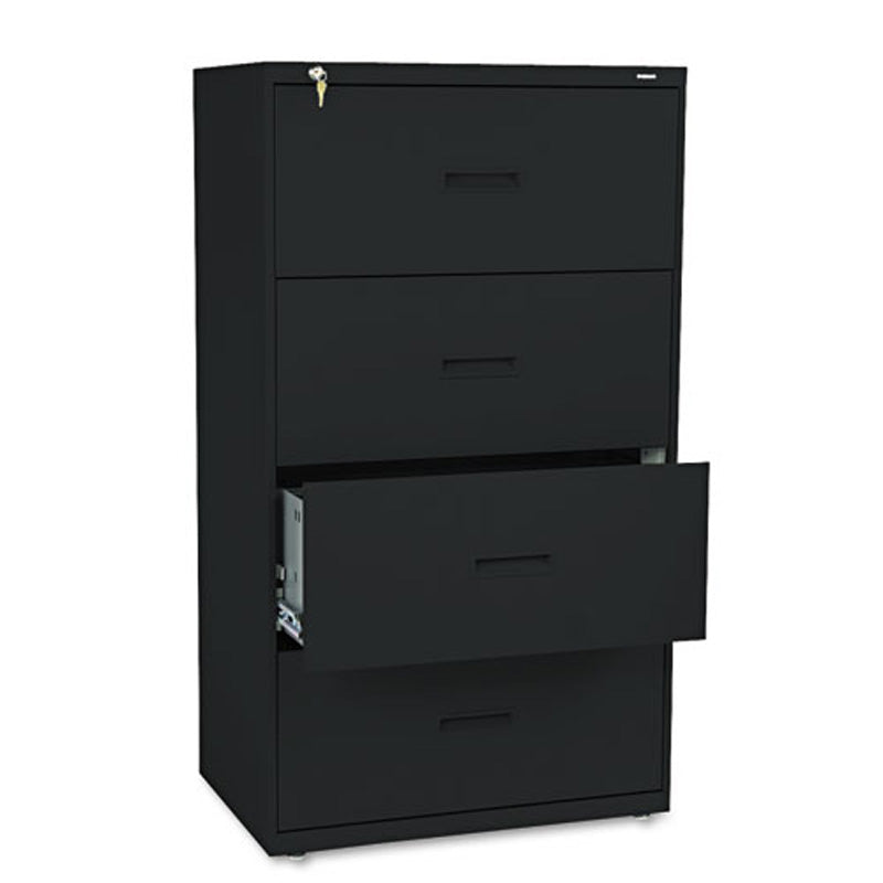 Four-Drawer Recessed Handle Lateral File Cabinet, 30"w x 19 1/4"d x 53 1/4"h