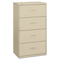 Four-Drawer Recessed Handle Lateral File Cabinet, 36"w x 19 1/4"d x 53 1/4"h