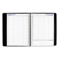 Four-Person Group Daily Appointment Book, 7 7/8" X 11", Black, 2025