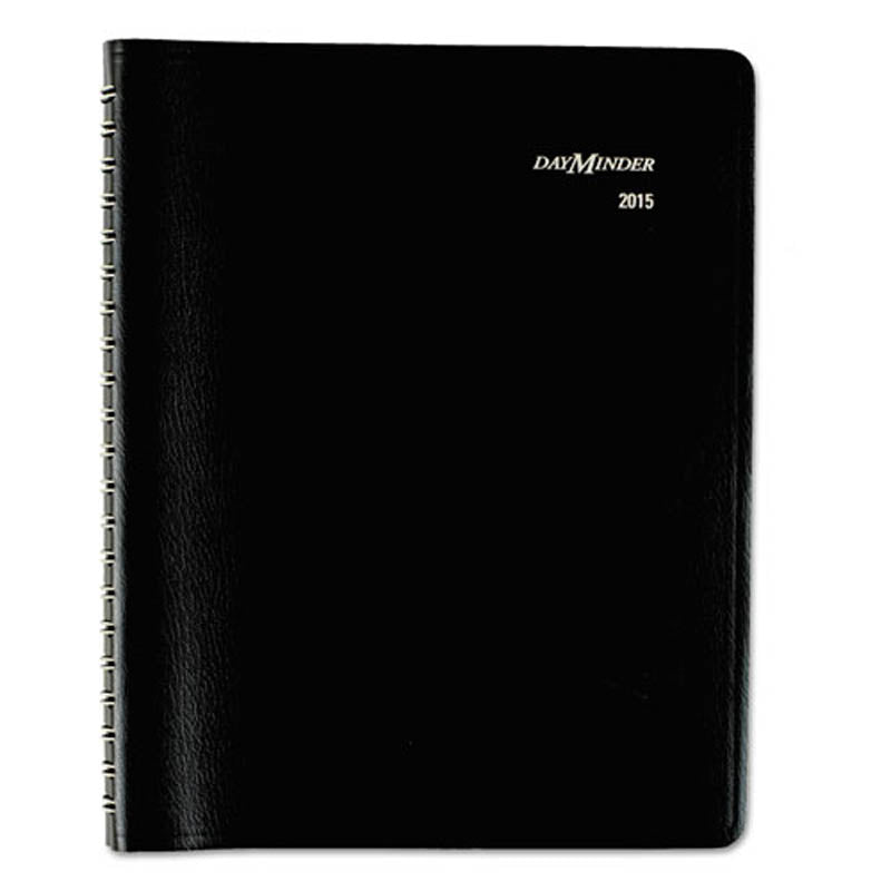 Four-Person Group Daily Appointment Book, 7 7/8" X 11", Black, 2025