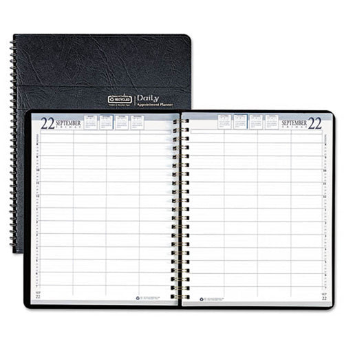 Four-Person Group Practice Daily Appointment Book, 8" X 11", Black, 2026