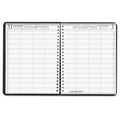 Four-Person Group Practice Daily Appointment Book, 8" X 11", Black, 2025