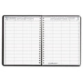 Four-Person Group Practice Daily Appointment Book, 8" X 11", Black, 2024