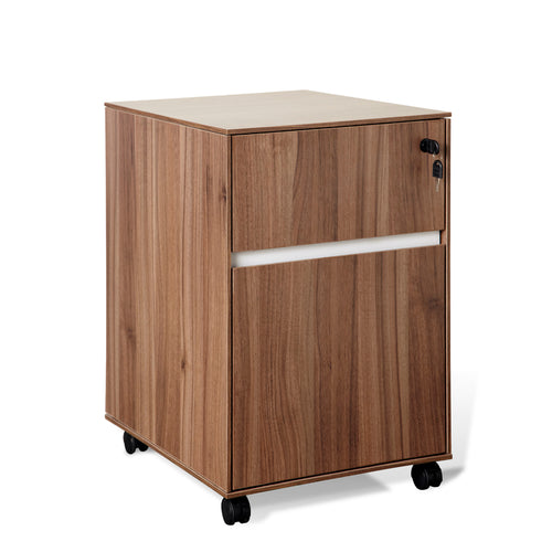 300 Series 1 Supply & 1 Hanging File Wooden Pedestal