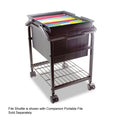 Heavy-Duty File Shuttle (Portable File sold separately), 17 3/8"w x 14 3/8"d x 20"h, Black