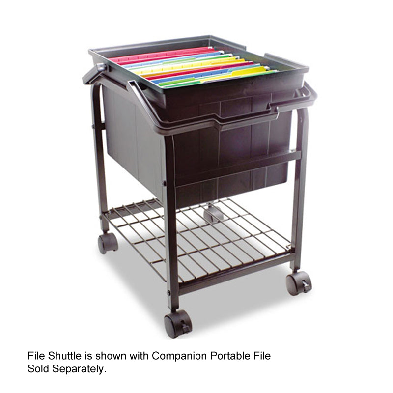 Heavy-Duty File Shuttle (Portable File sold separately), 17 3/8"w x 14 3/8"d x 20"h, Black