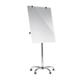 Heavy-Duty Magnetic Glass Mobile Easel w/ Chrome 5-Star Base