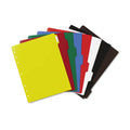 Heavy-Duty Write-On Plastic Index Dividers w/ White Adhesive Labels, 8-Tab, Ltr, Assorted