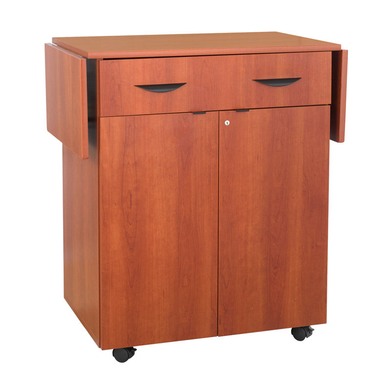Hospitality Cabinet w/ Utensile Drawer & Extendable Drop Leaf Top