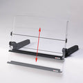 In-Line Document Holder w/ Adjustable Guide, Black/Clear