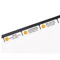 Index Maker Clear Label Punched Dividers w/ Big Tabs, 5-Tab, Letter, White