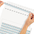 Index Maker Clear Label Punched Dividers w/ Tabs, 12-Tab, Letter