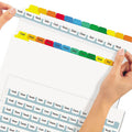 Index Maker Clear Label Punched Dividers w/ Tabs, 12-Tab, Letter