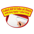 Index Maker Clear Label Punched Dividers w/ Tabs, 12-Tab, Letter