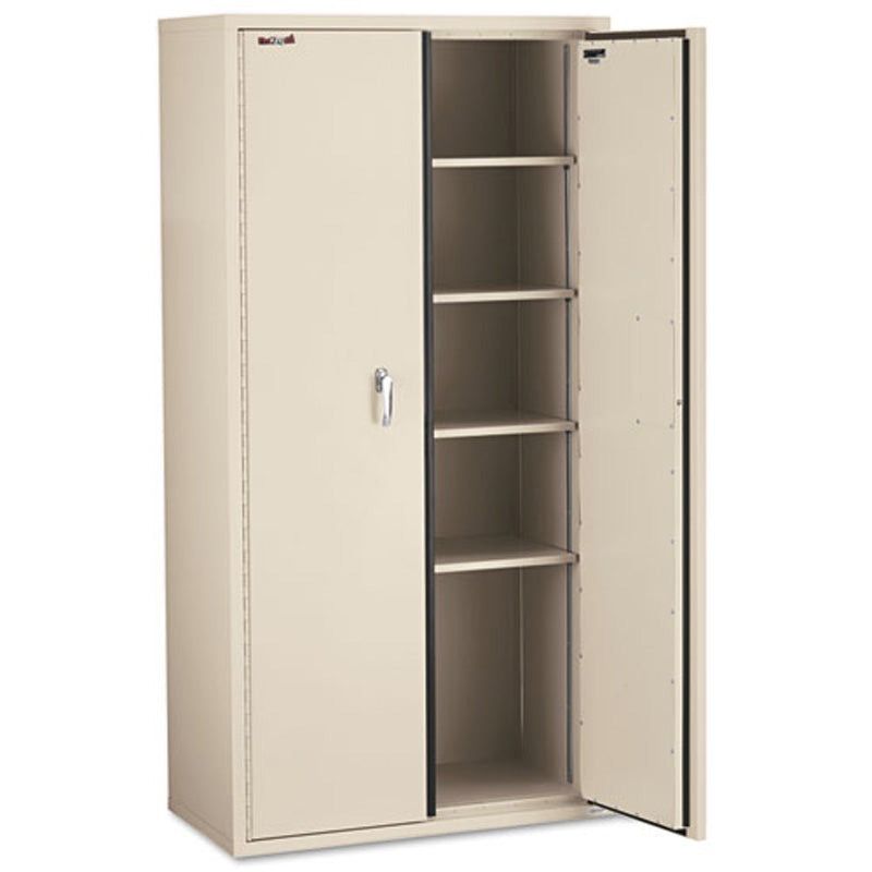 Insulated Storage Cabinet, 36"w x 19 1/4"d x 72"h, Parchment